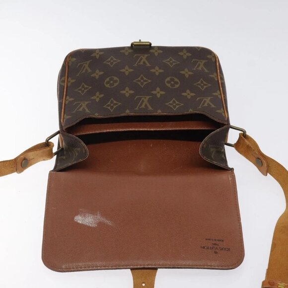 LOUIS VUITTON Monogram Cartouchiere MM Shoulder Bag M51253 LV Auth 123706 - Picture 10 of 16